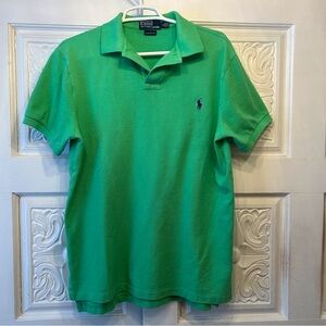 Polo by Ralph Lauren Custom Fit Green Polo Shirt